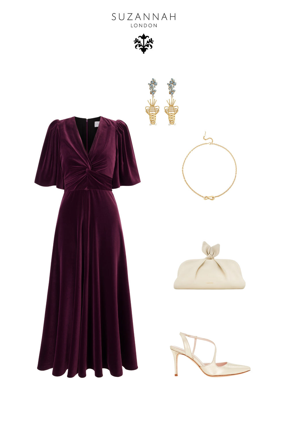 Load image into Gallery viewer, Holland Dress Velvet Plum