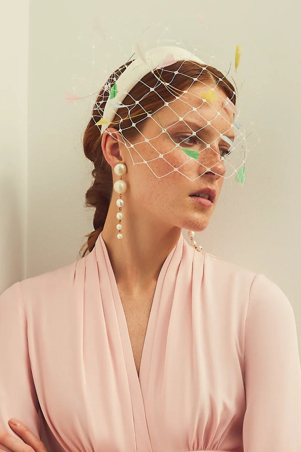 Load image into Gallery viewer, Dancing Queen Rainbow Veiled Headband x Awon Golding