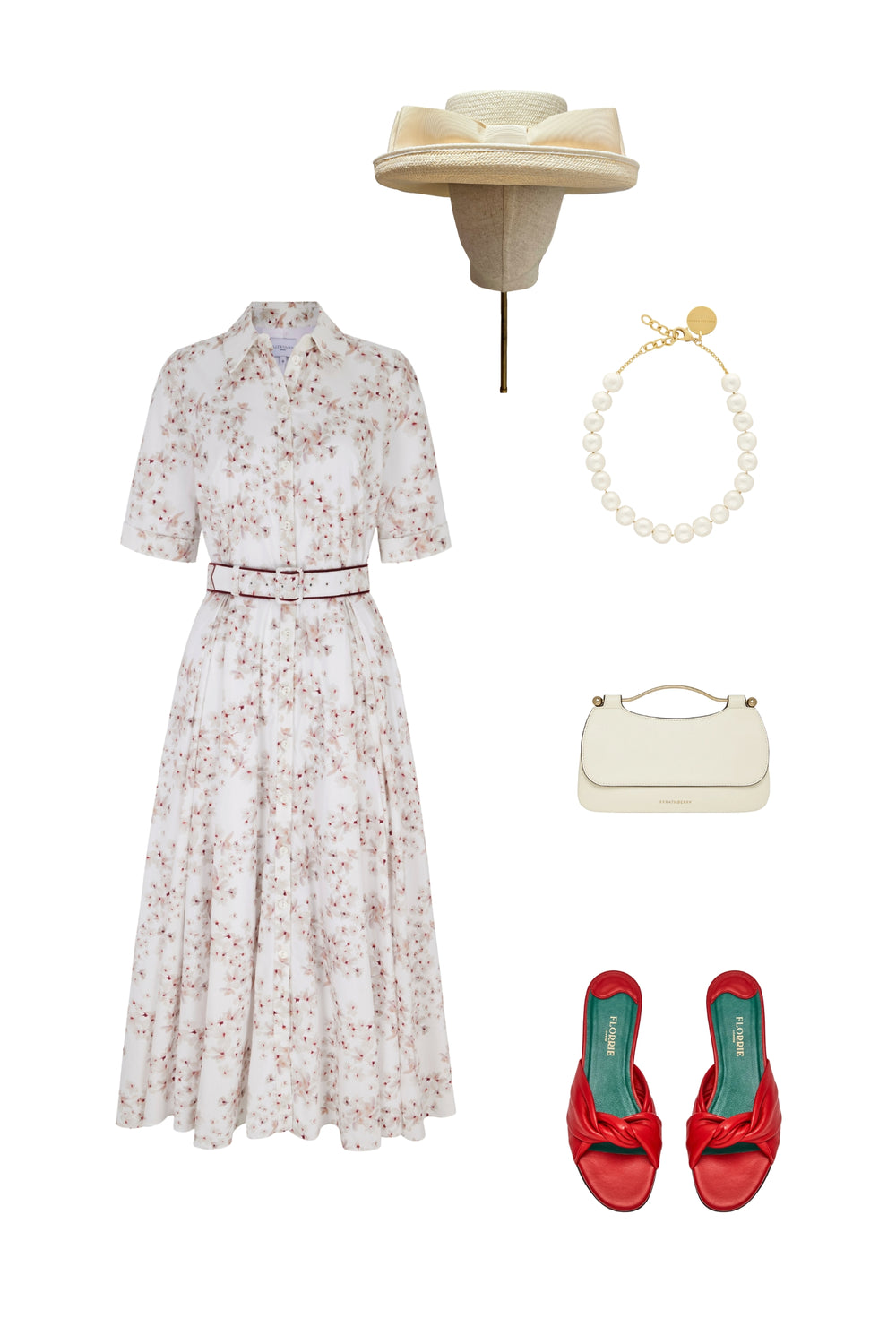 Load image into Gallery viewer, Flora Cherry Blossom Cotton Shirt Dress x Marieluise Bantel