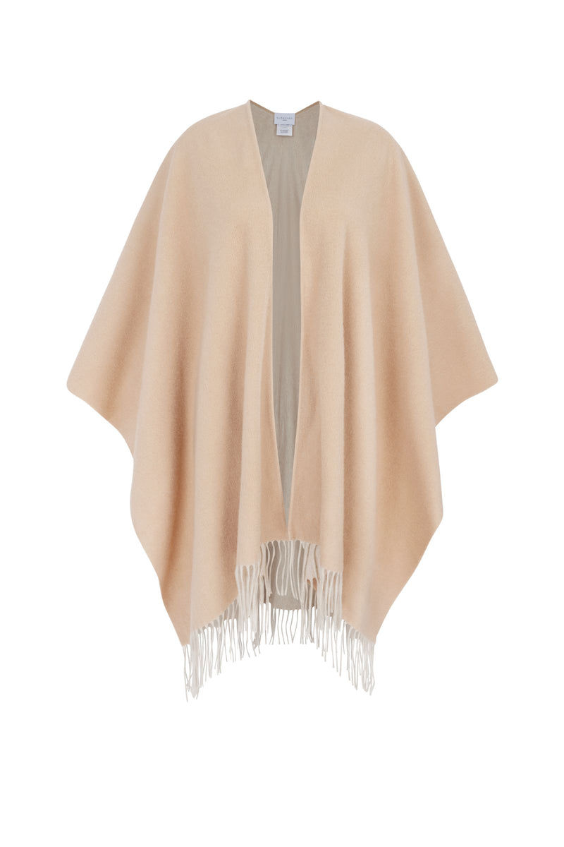 Load image into Gallery viewer, Cashmere and Virgin Wool fringed Poncho