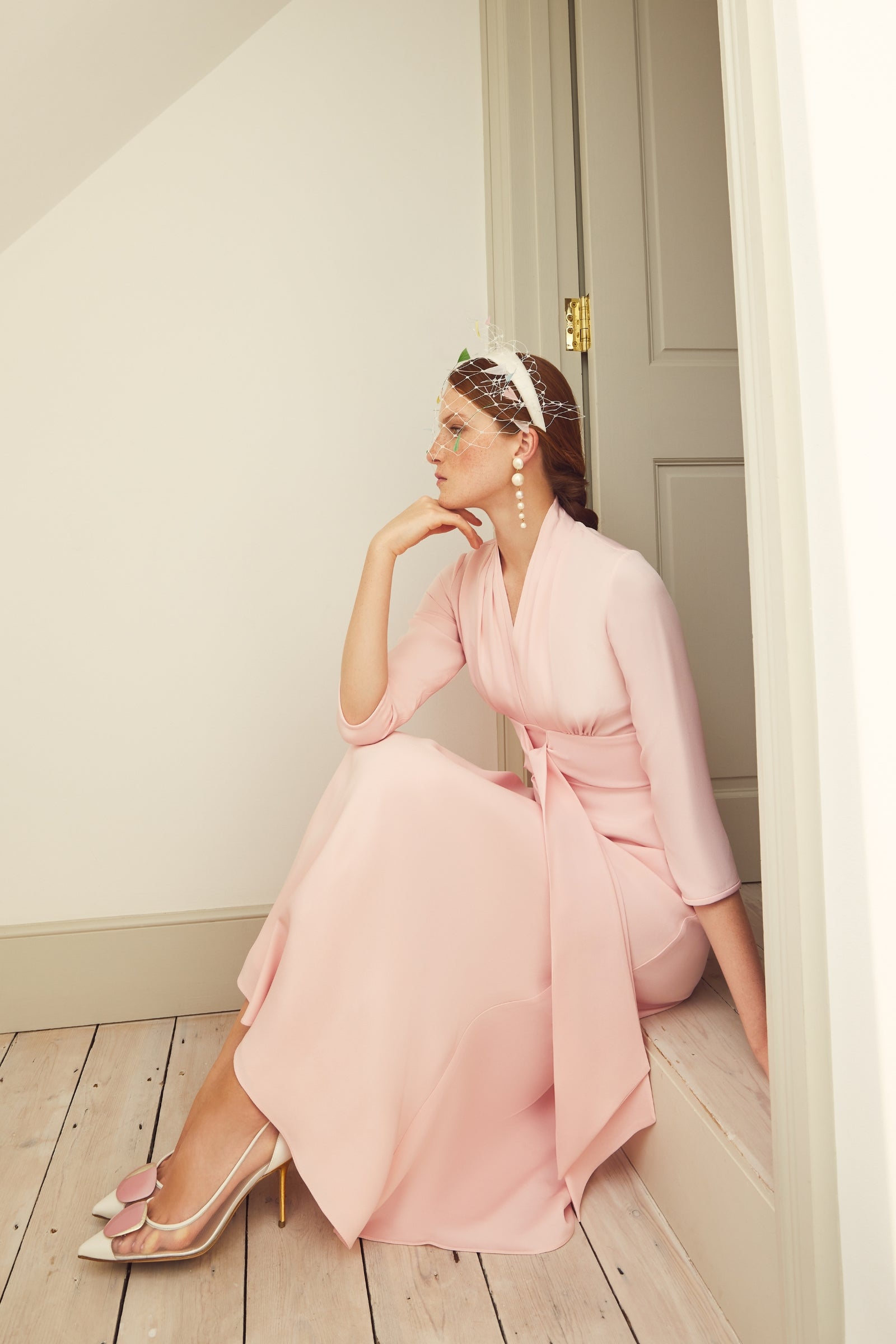 pink silk dress design STYLIZED PINK SILK MAXI DRESS | CULT MIA