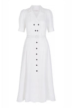 Load image into Gallery viewer, White Flippy Wiggle Dress