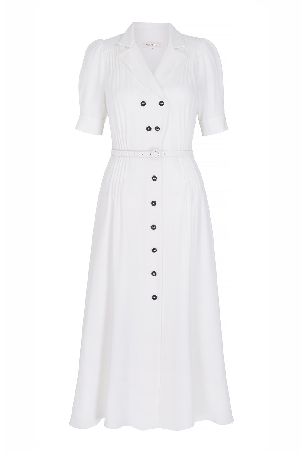 Load image into Gallery viewer, White Flippy Wiggle Dress