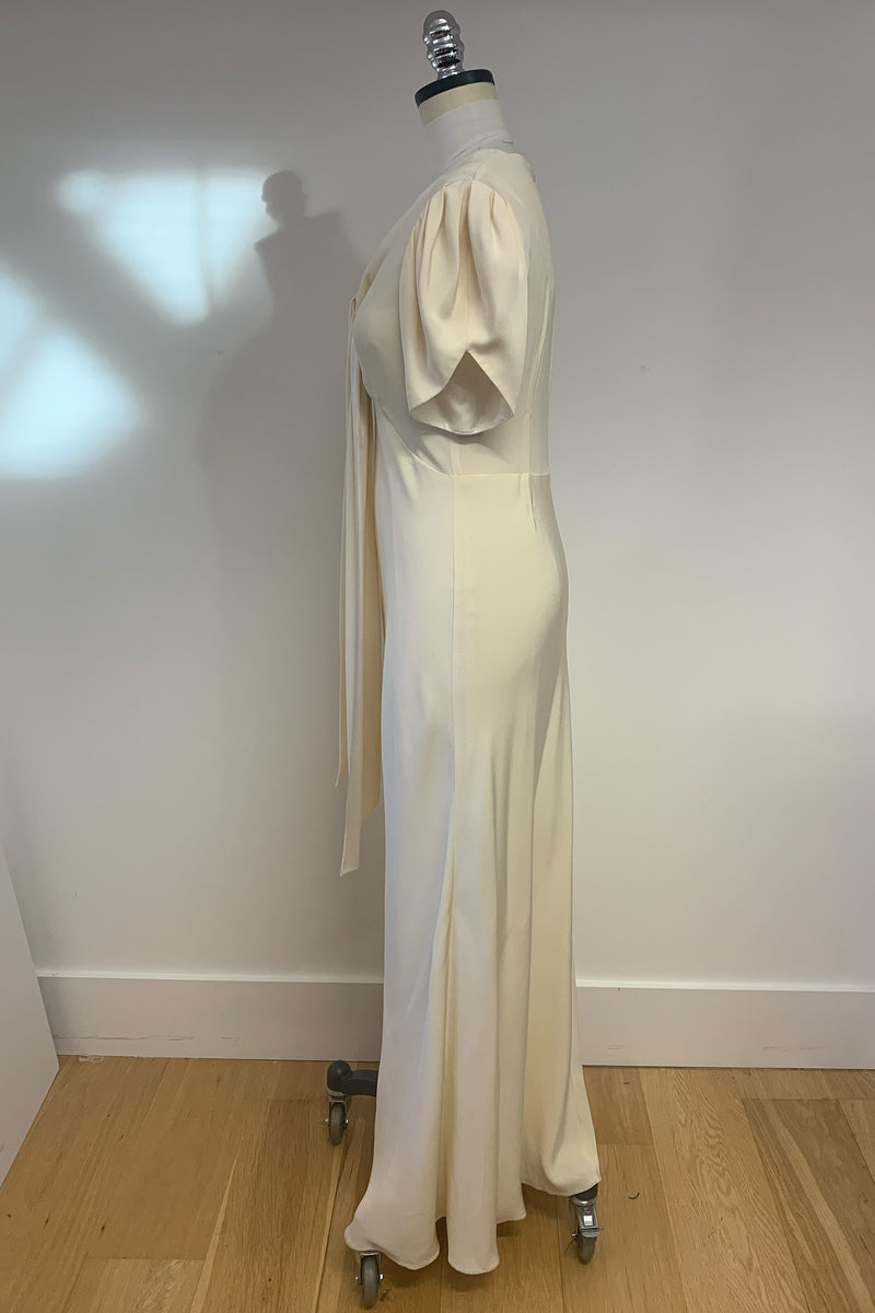 Load image into Gallery viewer, Cream silk Astor Dress - ARCHIVE SALE
