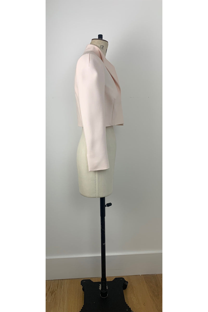 Load image into Gallery viewer, Cropped Wool Silk Jacket Pale Pink ARCHIVE SALE