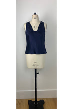 Load image into Gallery viewer, Silk Camisole Navy ARCHIVE SALE