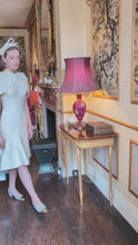Viola Cape Dress Lemon and White ARCHIVE SALE