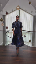 Prue Silk Dress Midnight Winter Floral