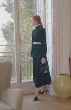 Biarritz Pearl Dress Black Polka Dot Velvet