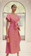 Kew Dress Pink Cloqué