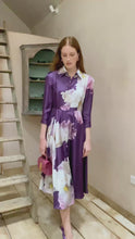 Montecito Silk Shirt Dress Purple Iris x Rachel Levy
