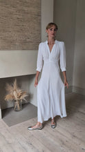 Gabriella Dress White Floral Cloqué