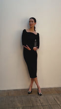 Halley Dress Stretch Jersey Black
