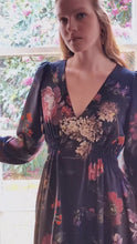 Lydia Dress Silk Painterly Floral