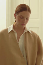 Cashmere and Virgin Wool Fringed Poncho
