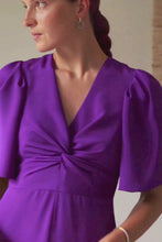 Holland Dress Violet Silk Cady