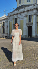 Maria Organza Bow Midi Dress White