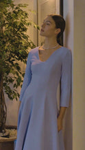 Arlena Midi Dress Breeze Blue Cloqué