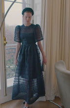 Maria Organza Bow Midi Dress