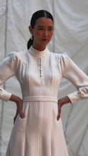 Biarritz Dress Ivory Silk Crepe