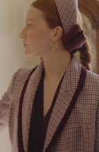 Houndstooth Tweed Checked Millinery Halo x Jane Taylor