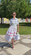 British Summer Embroidered Mini Tote Bag