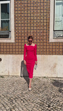 Lottie Dress Sculpted Cloqué Pink