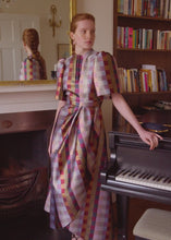 Delphine Dress Metallic Check