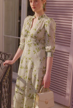Gracie Grandad Silk Tea Dress Blossom Wreath x Marieluise Bantel