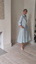Rimini Dress Floral Matelassé Eucalyptus ARCHIVE SALE