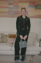 Taylor 25 Waistcoat Olive Velvet ARCHIVE SALE