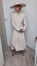 Adelyn Dress Blush and Pearl Silk Cady
