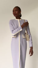 Simple Coat Dress Cosmetic Pink