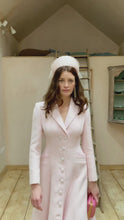Alabama Coat Dress Pink Shimmer Tweed