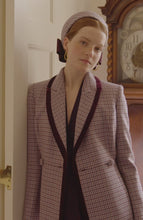 Carlisle Checked Houndstooth Tweed Coat