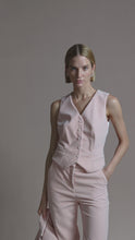 Brooklyn Trousers Blush Pink Velvet - ARCHIVE SALE