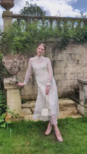 Keres Dress Ivory Appliqué Daisy Lace