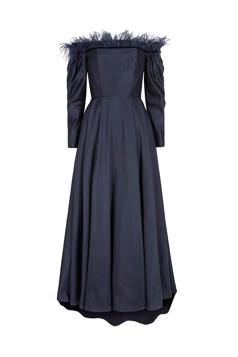 Load image into Gallery viewer, Feather Zoe Full Gown