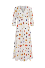 Load image into Gallery viewer, Adela Tea Dress Pansy Dots x Rachel Levy