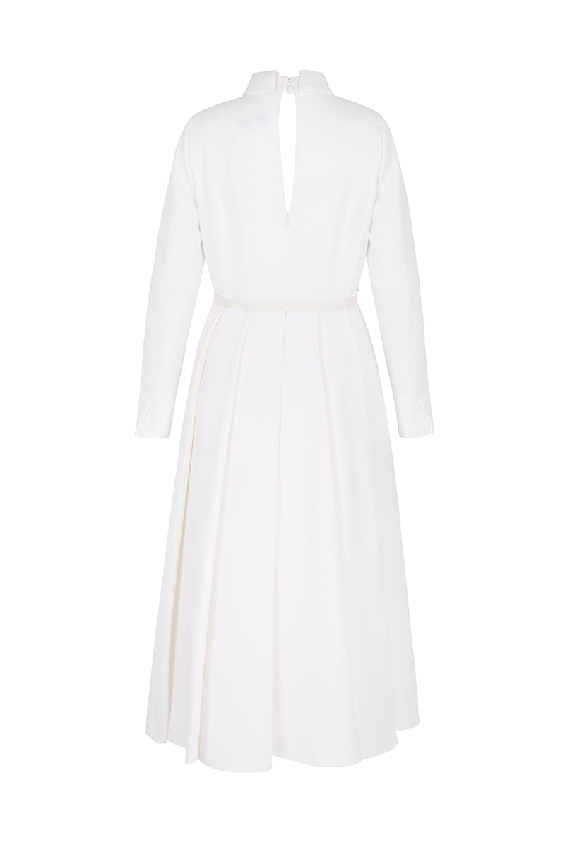 Load image into Gallery viewer, Adelyn Couture White Silk Shirt Dress