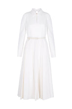 Load image into Gallery viewer, Adelyn Couture White Silk Shirt Dress