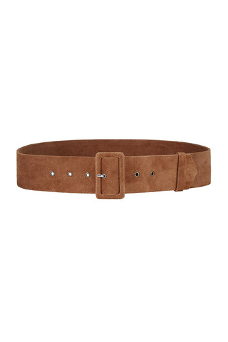Cinnamon Suede Waist Belt