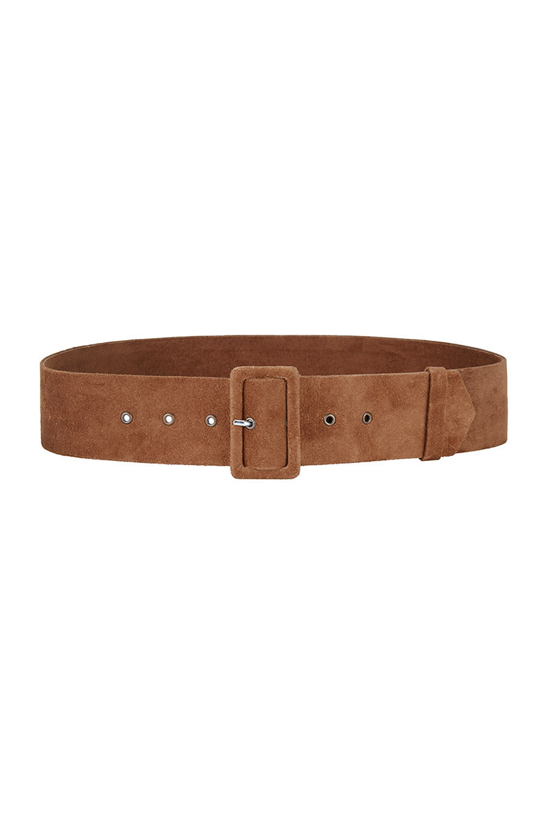 Load image into Gallery viewer, Cinnamon Suede Waist Belt