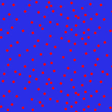 Load image into Gallery viewer, Blue and Red Confetti Crepe De Chine