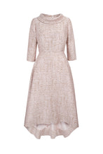 Load image into Gallery viewer, Blythe Midi Dress Pink Molten Jacquard