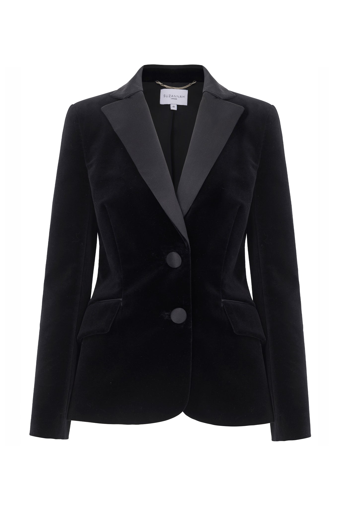 Brooklyn Jacket Sustainable Black Velvet Luxury Women's Suiting