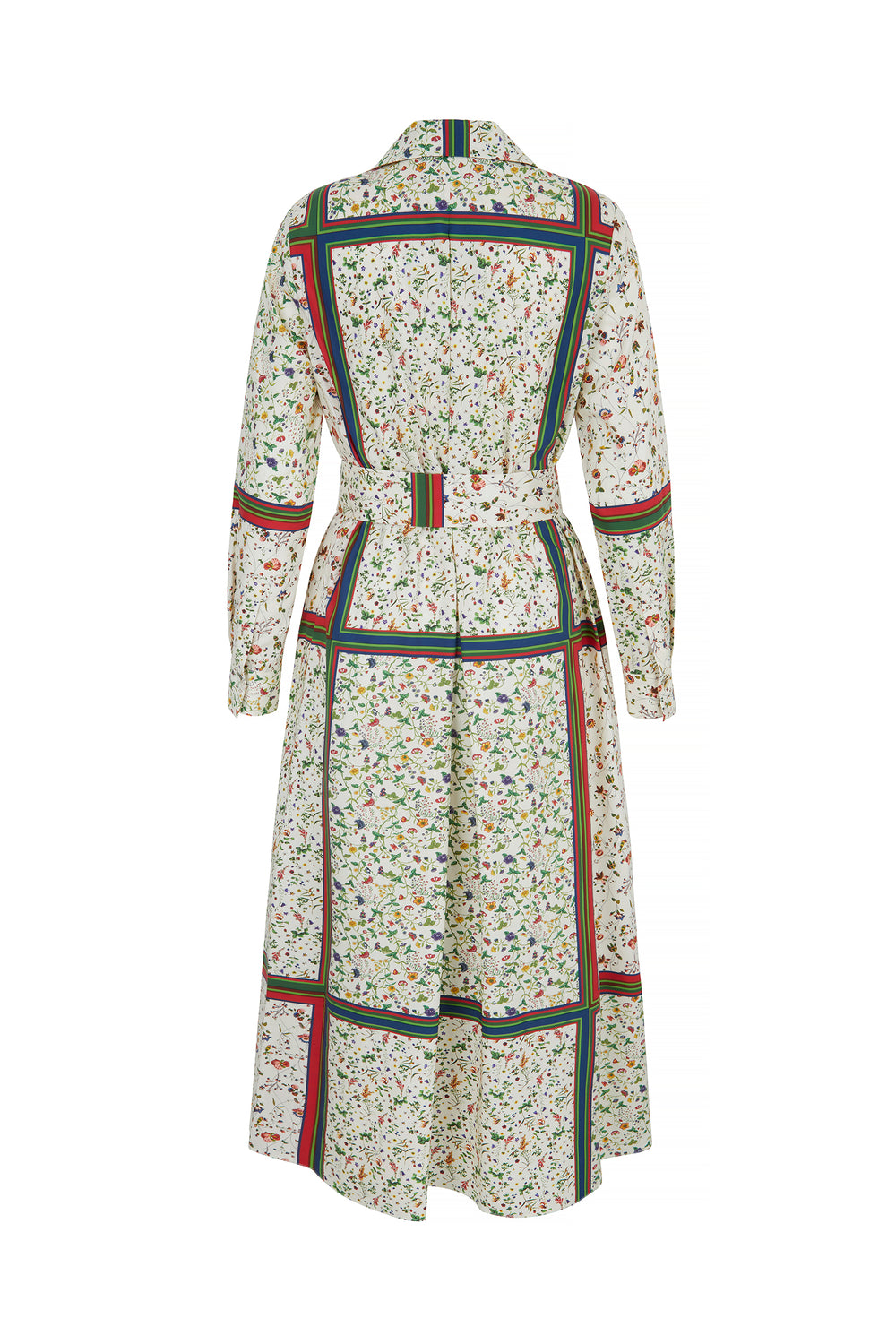 Load image into Gallery viewer, Classico Scarf Print Sustainable Cotton Shirt Dress