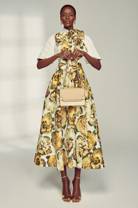 Conduit Yellow and Ivory Floral Explosion Gown