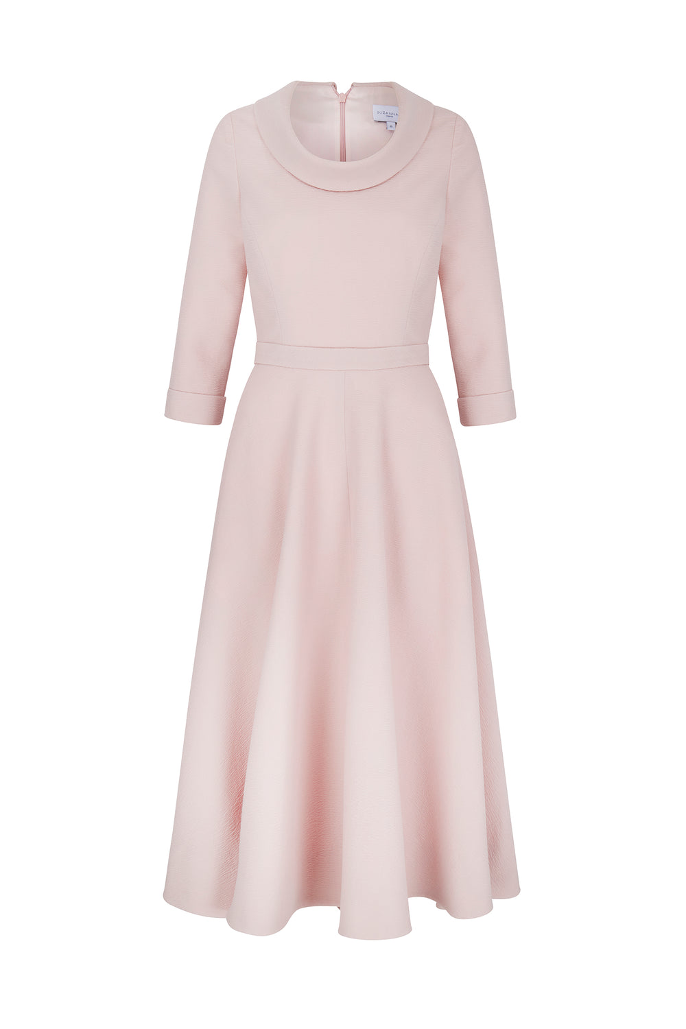 Load image into Gallery viewer, Cowl Neck Riding Dress Cloqué Dusky Pink