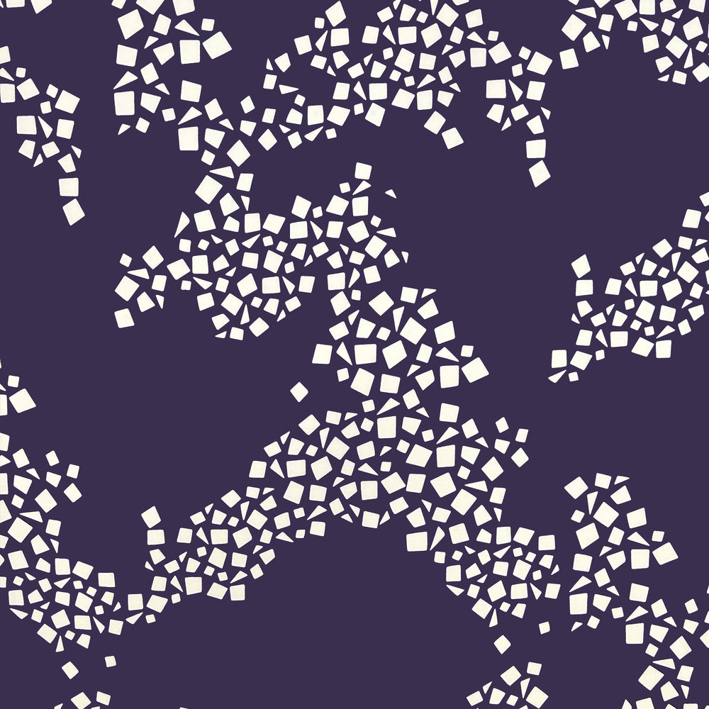 Load image into Gallery viewer, Blackcurrant Cut Glass Silk Twill